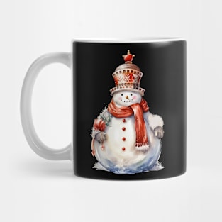 Fat Funny Christmas Snowman Mug